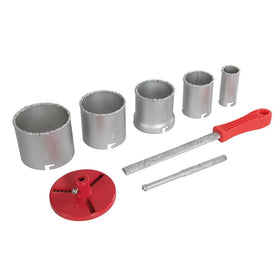 Silverline Tungsten Grit Holesaw Kit 8pce - 0