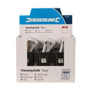 Silverline Trimming Knife Display Box 12pce-2