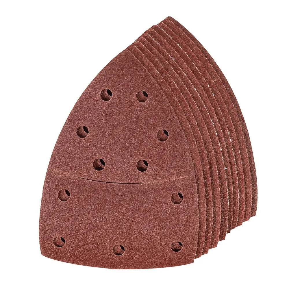 Silverline Hook & Loop Multi-Sander Sheets 102 x 62mm, 93mm 10pk