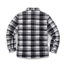 Scruffs Worker Padded Checked Shirt Black/White-2