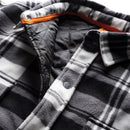Scruffs Worker Padded Checked Shirt Black/White-3