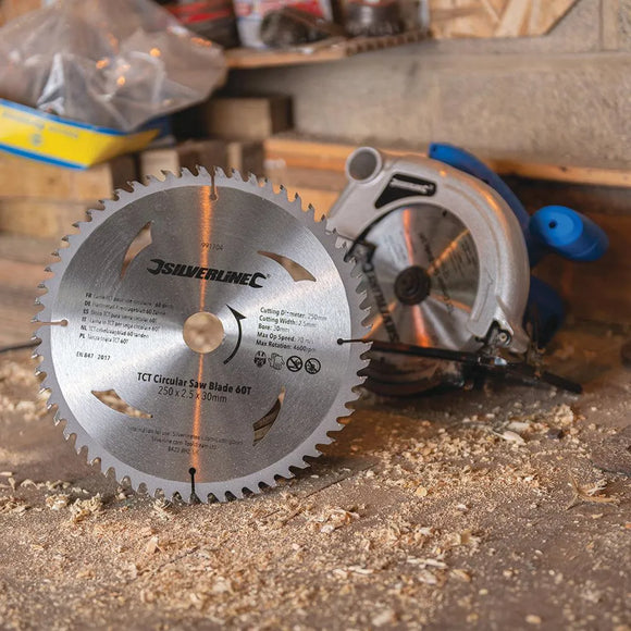 Silverline TCT Circular Saw Blades 40, 60T 2pk