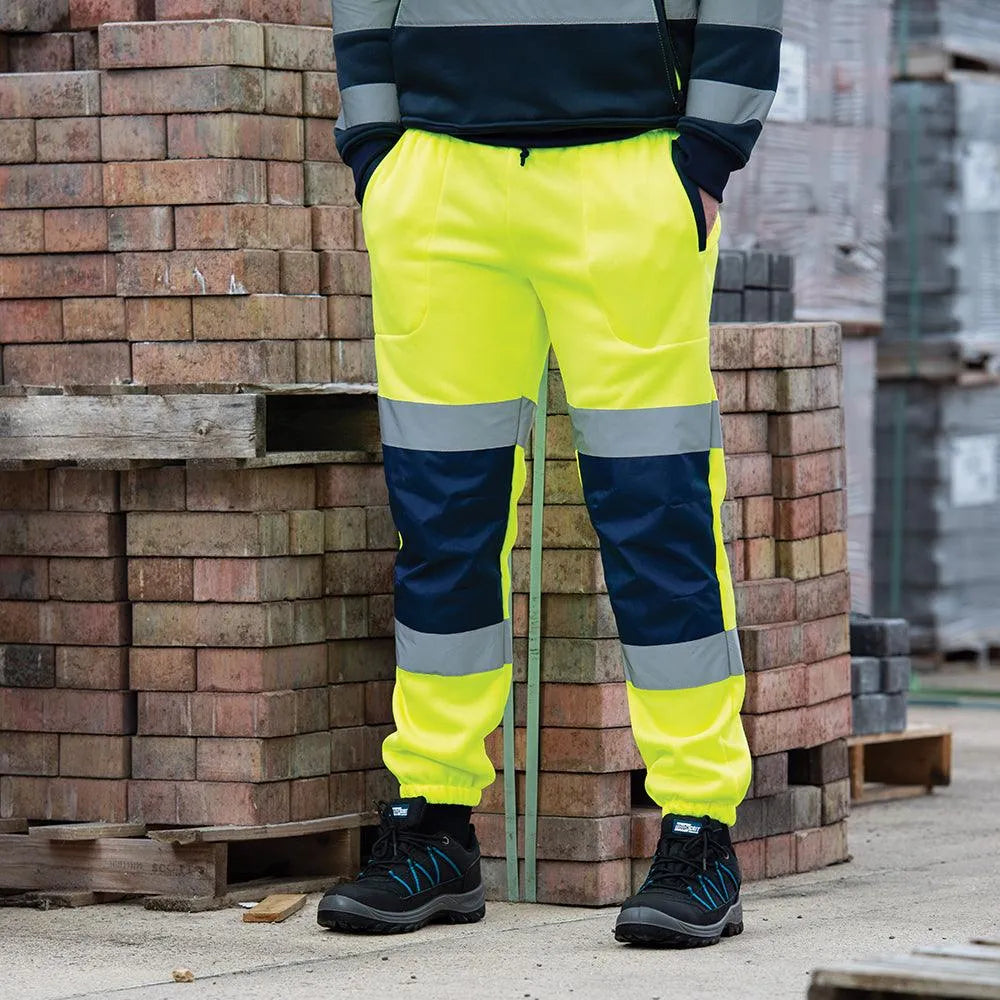 Tough Grit Hi-Vis 2-Tone Jogger Yellow/Navy