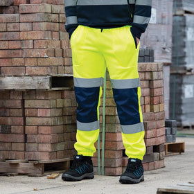 Tough Grit Hi-Vis 2-Tone Jogger Yellow/Navy - 0