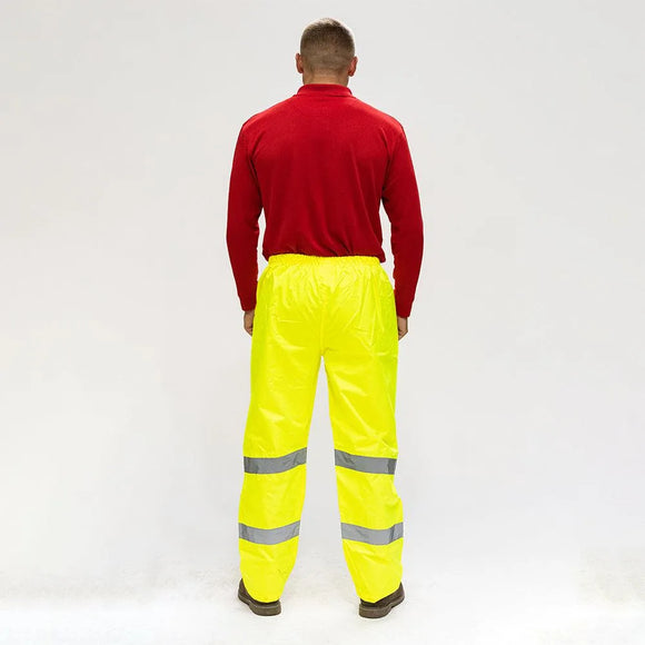 Hi-Vis Elastic Trousers Yellow