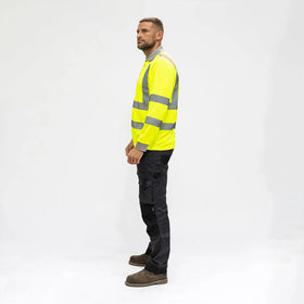 Hi-Vis Polo S/SLEEVE Yellow - 0