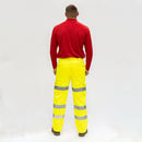 Hi-Vis Elastic Trousers Yellow-8