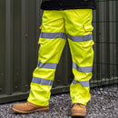 Hi-Vis Elastic Trousers Yellow-10