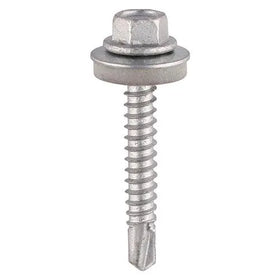 TIMCO Self-Drilling Light Section Screws Exterior Silver with EPDM Washer - 0
