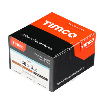 TIMCO Polymer Headed Nails - Oak - 0