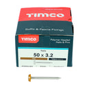 TIMCO Polymer Headed Nails - Oak-3