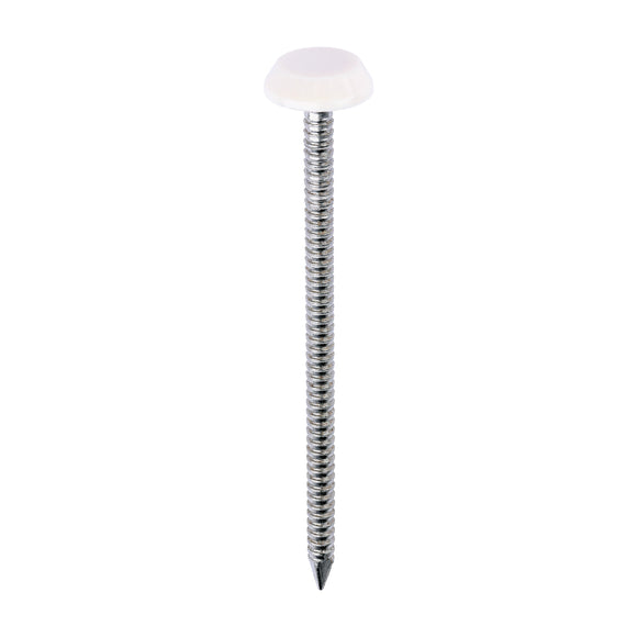 TIMCO Polymer Headed Nails - Cream