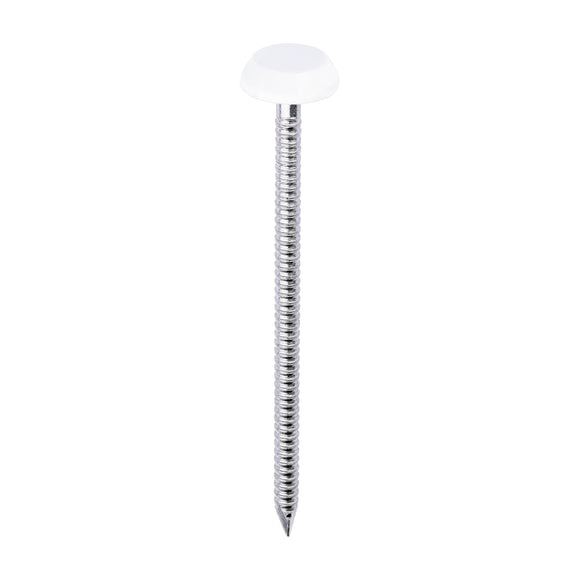 TIMCO Polymer Headed Nails - White