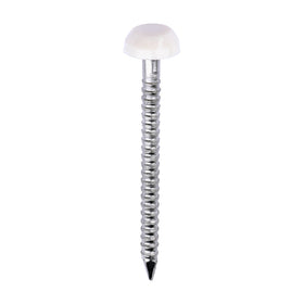 TIMCO Polymer Headed Pins - Cream