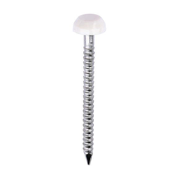 TIMCO Polymer Headed Pins - Cream