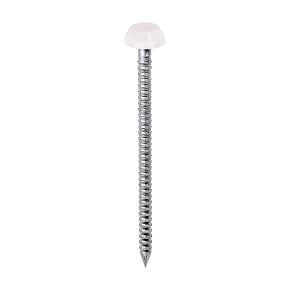 TIMCO Polymer Headed Pins - Cream