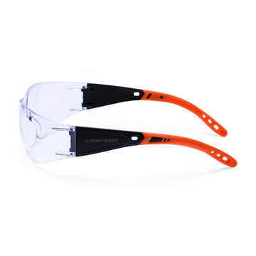 Portwest PR32 - Wrap Around Hip Safety Glasses Clear - 0