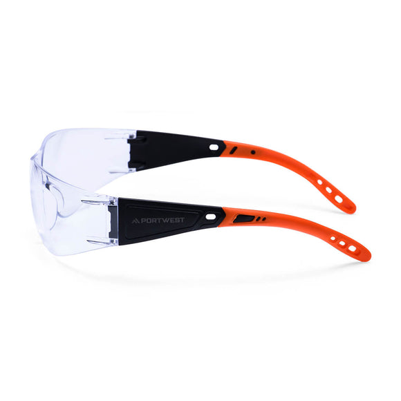 Portwest PR32 - Wrap Around Hip Safety Glasses Clear