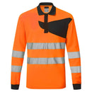PW2 Hi-Vis Polo Shirt L/S-1