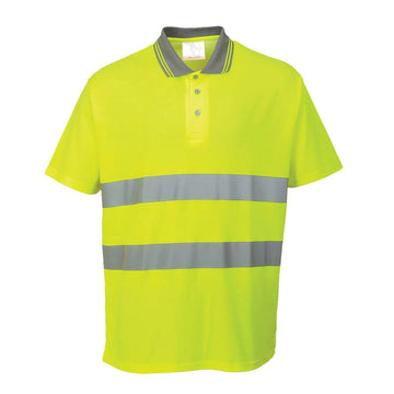 Hi-Vis Cotton Comfort Polo Shirt S/S - 0