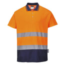 Hi-Vis Cotton Comfort Contrast Polo Shirt S/S-1