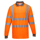 Hi-Vis Cotton Comfort Polo Shirt L/S-1