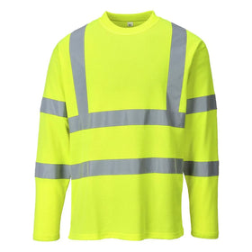 Hi-Vis Cotton Comfort T-Shirt L/S - 0
