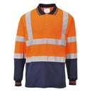 Hi-Vis Contrast Polo Shirt L/S-1