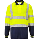 Hi-Vis Contrast Polo Shirt L/S-2