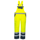 Hi-Vis Breathable Contrast Rain Bib and Brace-3