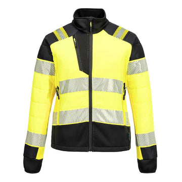 PW3 Hi-Vis Women's Hybrid Baffle Jacket - 0