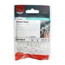 Curtain Hooks - White-1
