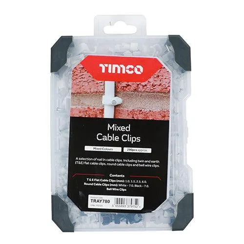 TIMCO Cable Clips Mixed Tray - 0