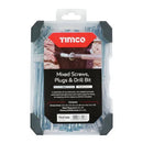 TIMCO Screws, Plug & Drill Bit Silver Mixed Tray-1