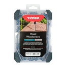 TIMCO Countersunk A2 Stainless Steel Woodscrews Mixed Tray-1