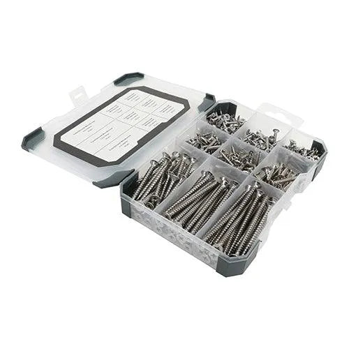 TIMCO Countersunk A2 Stainless Steel Woodscrews Mixed Tray - 0