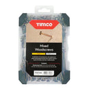TIMCO Countersunk Gold Woodscrews Mixed Tray-1