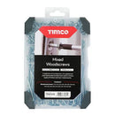 TIMCO Countersunk Silver Woodscrews Mixed Tray-2
