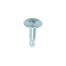 TIMCO Self-Drilling Wafer Head Silver Screws-10