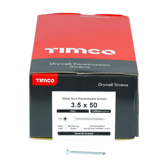 TIMCO Drywall Self-Drilling Bugle Head Silver Screws
