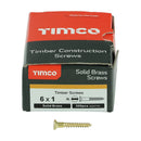TIMCO Solid Brass Countersunk Woodscrews-47