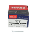 TIMCO Twin-Threaded Countersunk Silver Woodscrews-117