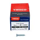 TIMCO Twin-Threaded Countersunk Silver Woodscrews-110
