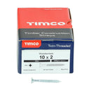 TIMCO Twin-Threaded Countersunk Silver Woodscrews-96