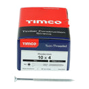 TIMCO Twin-Threaded Countersunk Silver Woodscrews-90