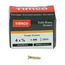TIMCO Solid Brass Countersunk Woodscrews-28
