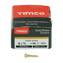 TIMCO Solid Brass Round Head Woodscrews-2