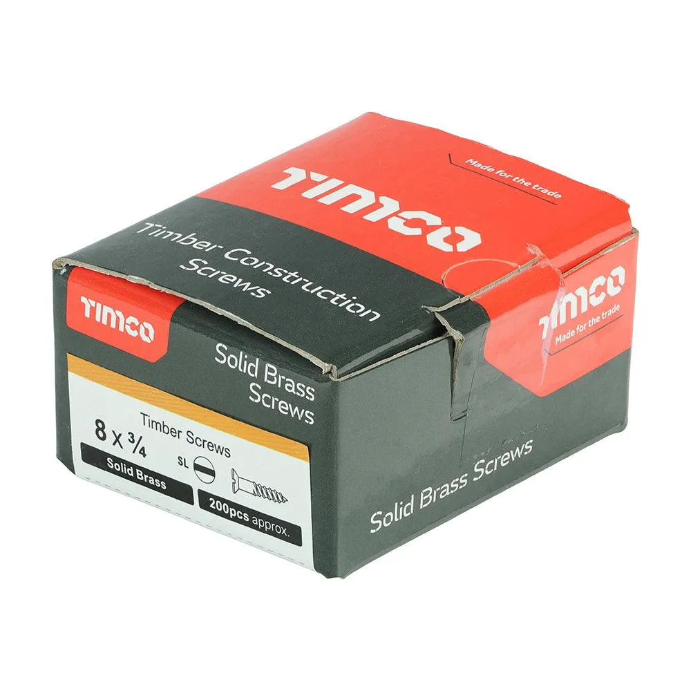 TIMCO Solid Brass Countersunk Woodscrews