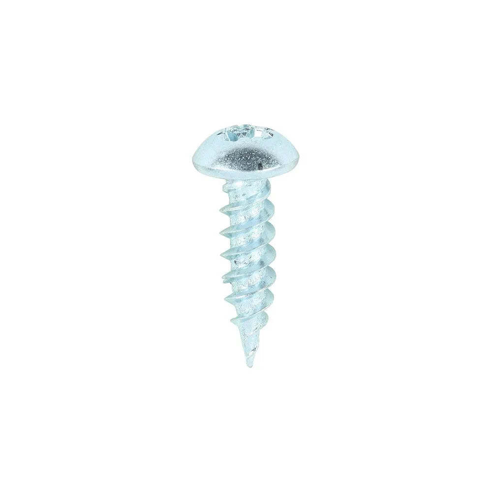 TIMCO Twin-Threaded Round Head Silver Woodscrews