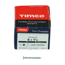 TIMCO Twin-Threaded Countersunk Silver Woodscrews-57